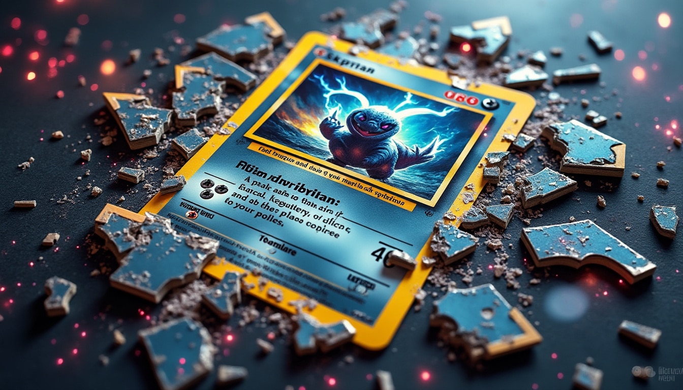 découvrez pourquoi cette carte pokémon unique a été volontairement détruite. une histoire intrigante qui révèle les raisons derrière ce geste inattendu dans l’univers des collectionneurs !