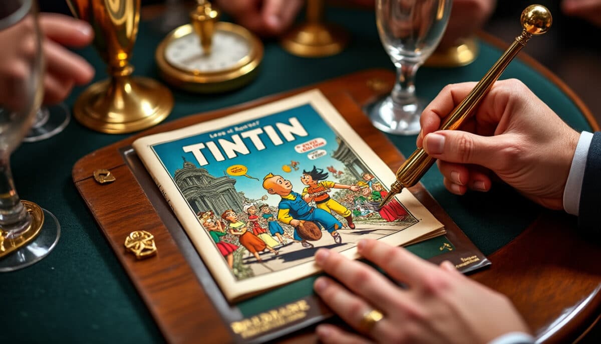 découvrez comment une couverture originale de tintin a battu des records en étant vendue aux enchères pour plus de 2 millions d’euros. un événement exceptionnel pour les collectionneurs et passionnés de bande dessinée.