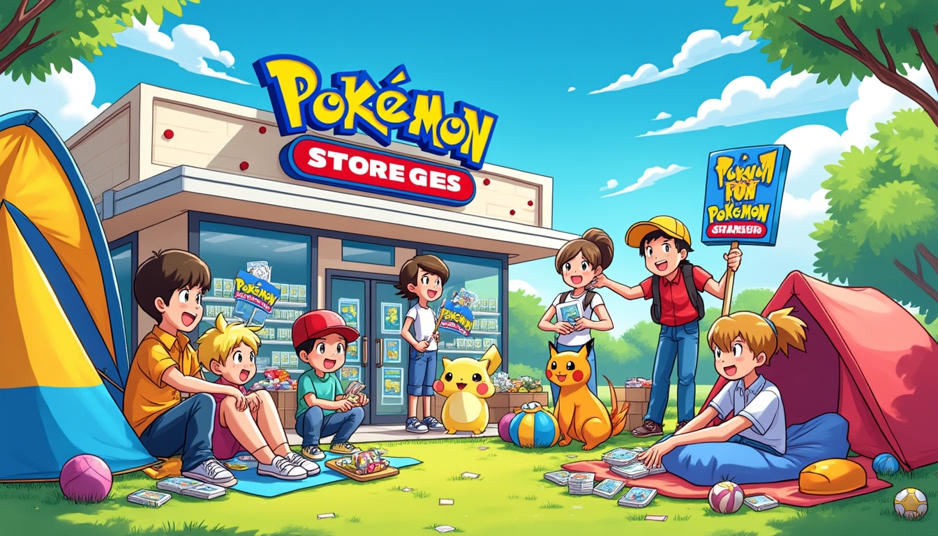 découvrez comment la folie des cartes pokémon pousse des familles à camper devant les magasins, prêtes à tout pour obtenir les dernières éditions. une tendance qui témoigne de l’engouement toujours grandissant pour ces objets de collection.