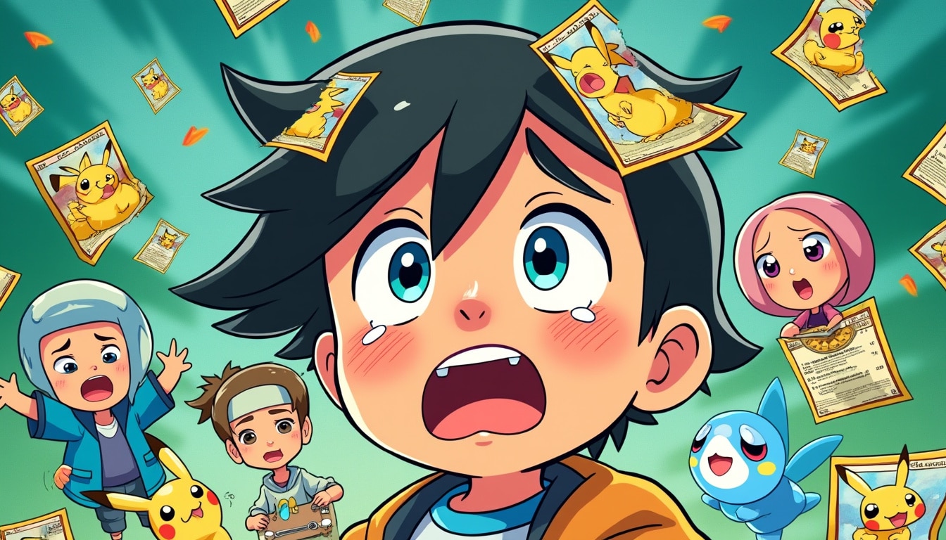 découvrez le scandale qui a bouleversé de nombreux enfants : la rupture des cartes pokémon provoque des pleurs et de la déception chez les jeunes fans. analyse et réactions dans notre article.