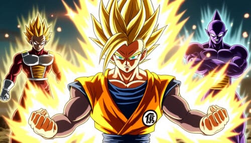 découvrez comment trunks impressionne tous les spectateurs en dévoilant sa puissance de super saiyan lors de son affrontement intense contre freezer et cold dans dragon ball z.