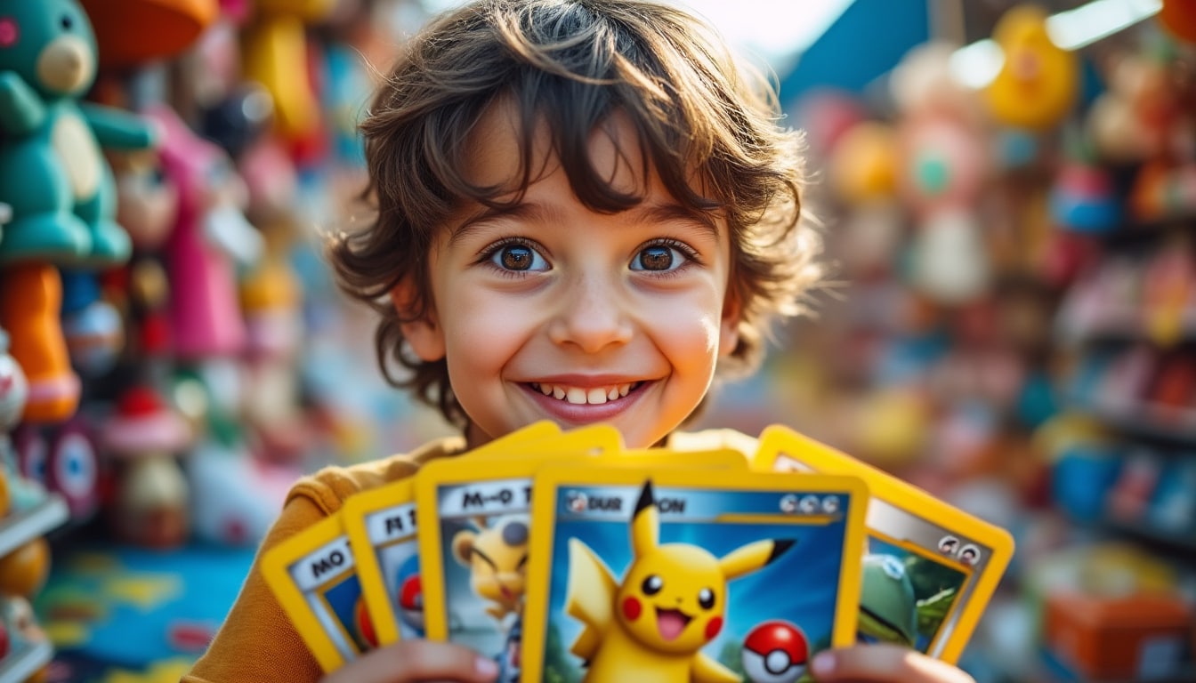 lors d’un vide-grenier, un enfant achète un lot de cartes pokémon pour seulement 2 € et fait une incroyable découverte : une carte rare et précieuse s’y trouvait ! découvrez cette histoire insolite.