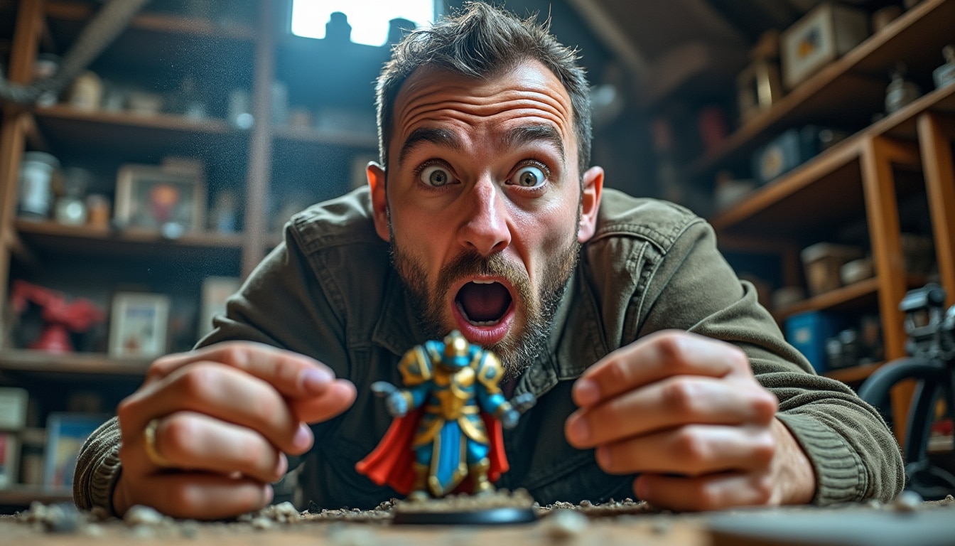un collectionneur de warhammer fait une découverte surprenante dans son grenier : une figurine rare qui pourrait valoir une petite fortune. plongez dans cette histoire de trouvaille inattendue !