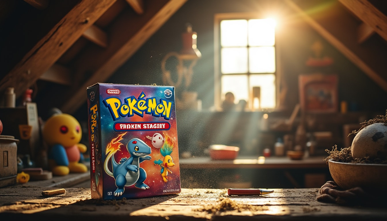 découvrez l'incroyable trouvaille d'une boîte pokémon scellée de 1999 retrouvée dans un grenier : une capsule temporelle qui ravira les collectionneurs et nostalgiques de la première génération pokémon.