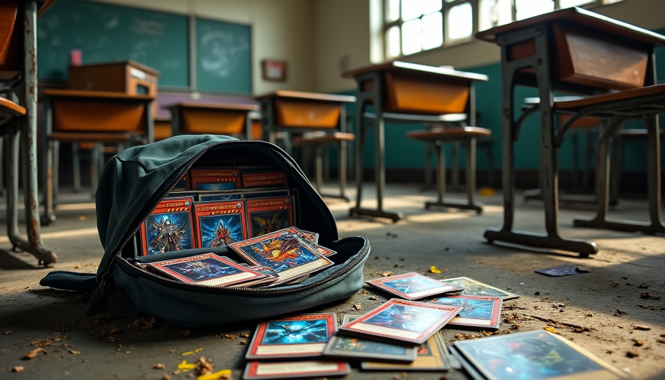 découvrez l’incroyable histoire d’un sac rempli de cartes yu-gi-oh! retrouvé intact dans une ancienne école, éveillant nostalgie et curiosité chez les fans du célèbre jeu de cartes.