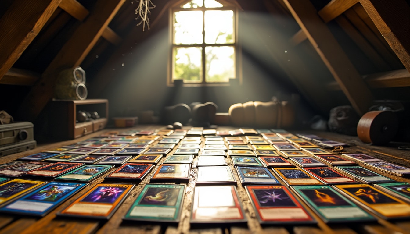 découvrez l'incroyable découverte d'une collection yu-gi-oh! complète datant de 2002, retrouvée intacte dans un grenier poussiéreux. une véritable capsule temporelle pour tous les passionnés de cartes et de nostalgie !