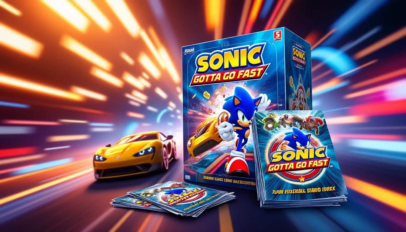 découvrez la nouvelle collection panini 'sonic gotta go fast' avec 243 cartes inédites à l’effigie de sonic et ses amis. idéal pour les fans et collectionneurs !