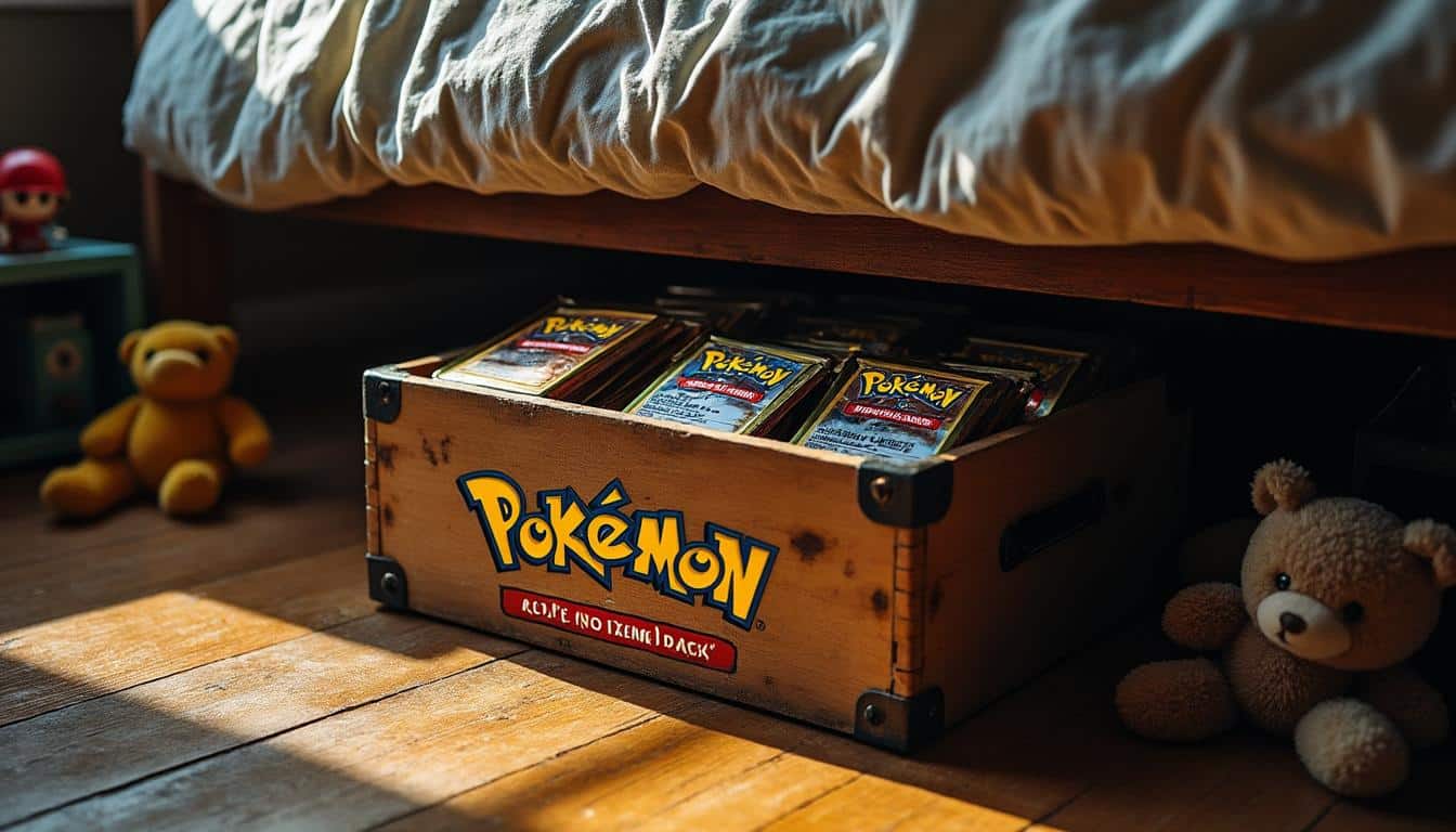 découvrez l’incroyable découverte d’une boîte sous un lit renfermant des boosters pokémon scellés datant de 1999. une trouvaille rare qui fait rêver les collectionneurs et passionnés !