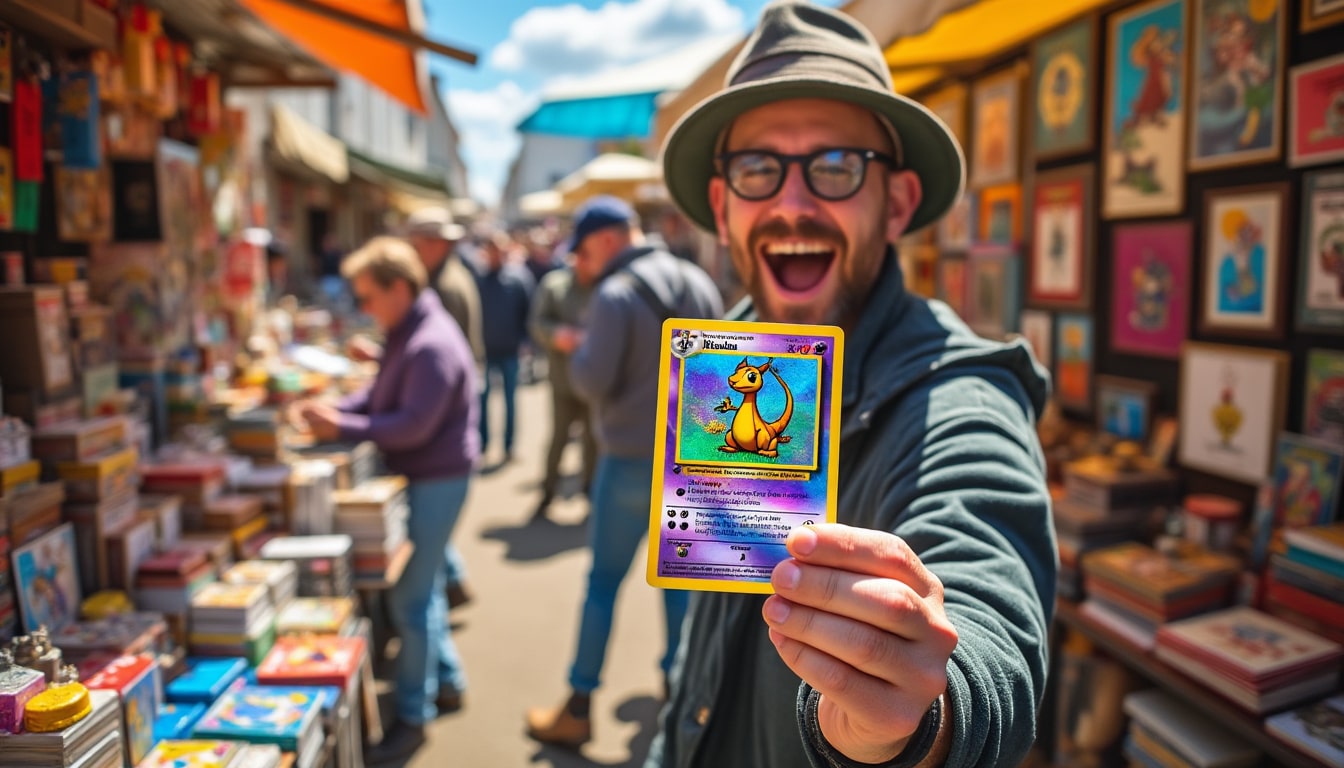 découvrez l'incroyable trouvaille d'un collectionneur lors d'un vide-grenier en alsace : une carte dracaufeu holographique, trésor prisé des fans de pokémon. plongez dans cette histoire insolite et passionnante !