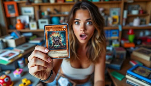 découvrez l’histoire surprenante d’une vendeuse qui, lors d’un vide-grenier, ignorait posséder une carte yu-gi-oh! exceptionnelle, estimée à 5 000 €. un trésor insoupçonné parmi ses objets !